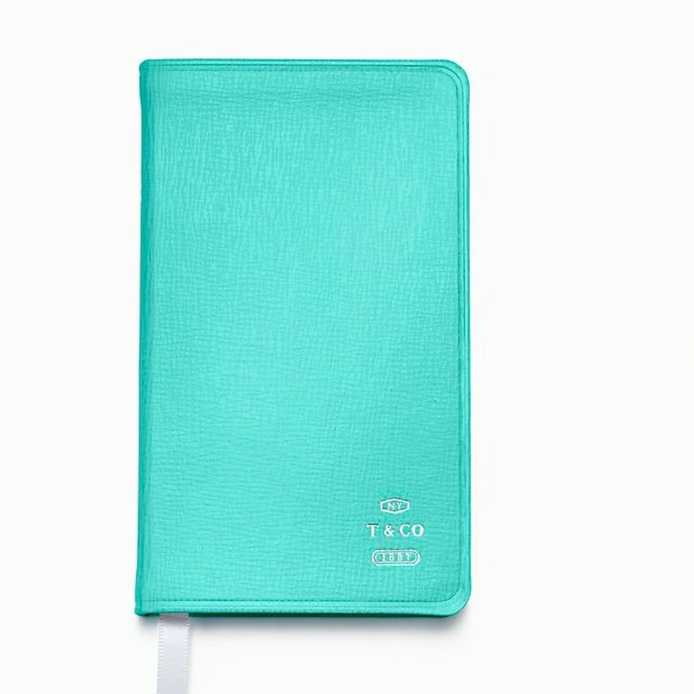 New in Box! 2020 Leather Pocket Diary & Calendar in Tiffany Blue®, 3 x 5